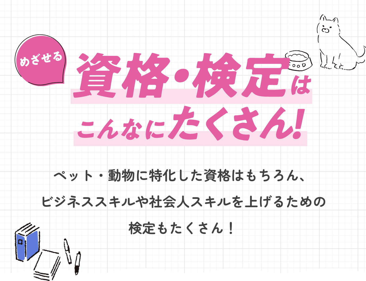 資格・検定はこんなにたくさん!